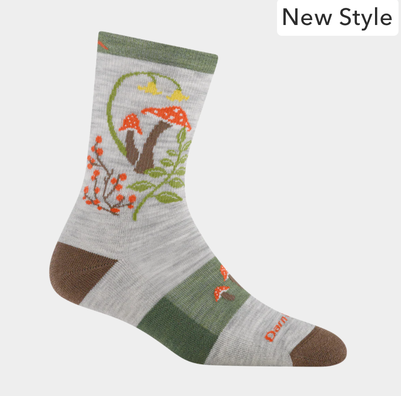 Women's Mellow Mushrooms Micro Crew Lightweight Hiking Socks