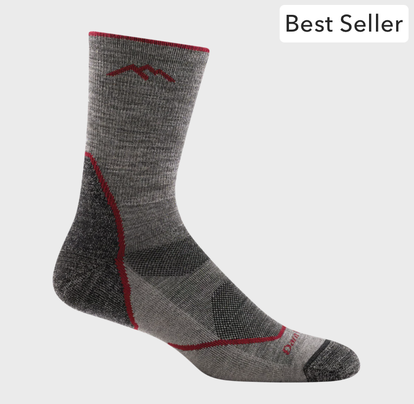 Darn Tough Men's Light Hiker Micro Crew Lightweight Hiking Socks