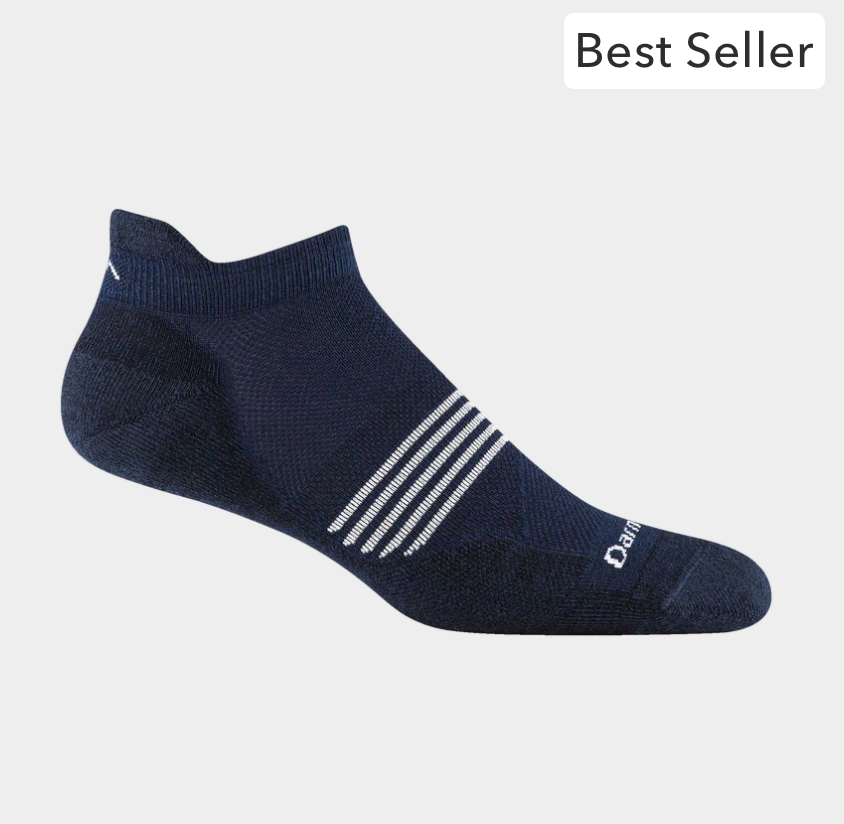 Darn Tough Men's Element No Show Tab Lightweight Running Socks