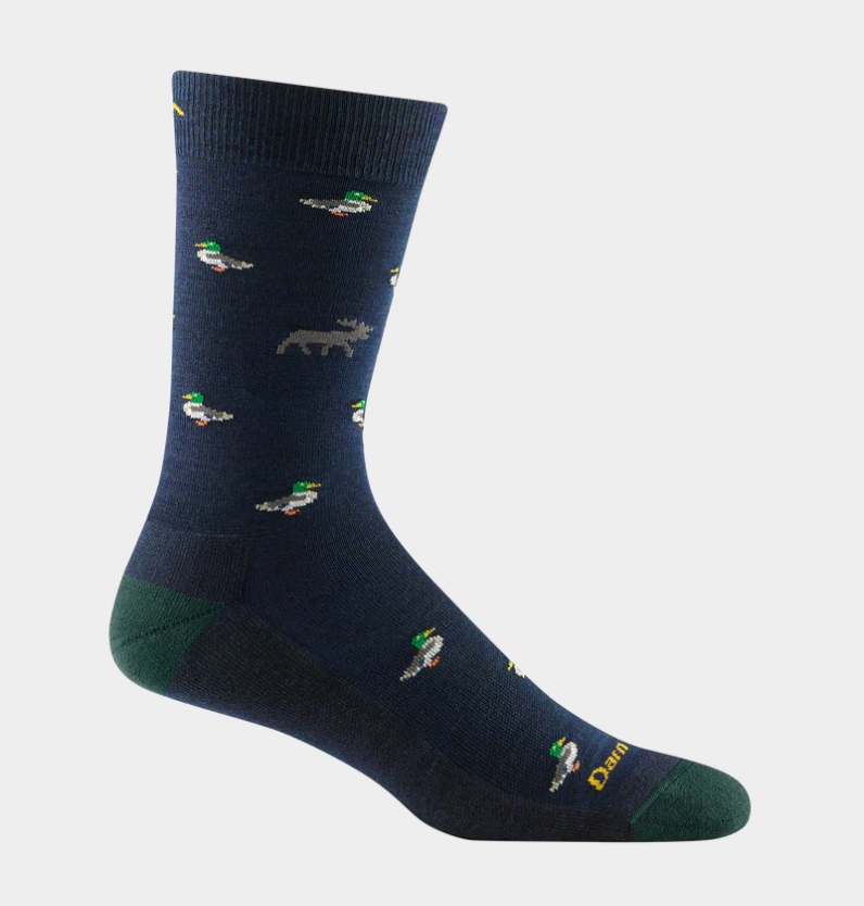 Darn Tough Men's Duck Duck Moose Crew Lightweight Lifestyle Socks