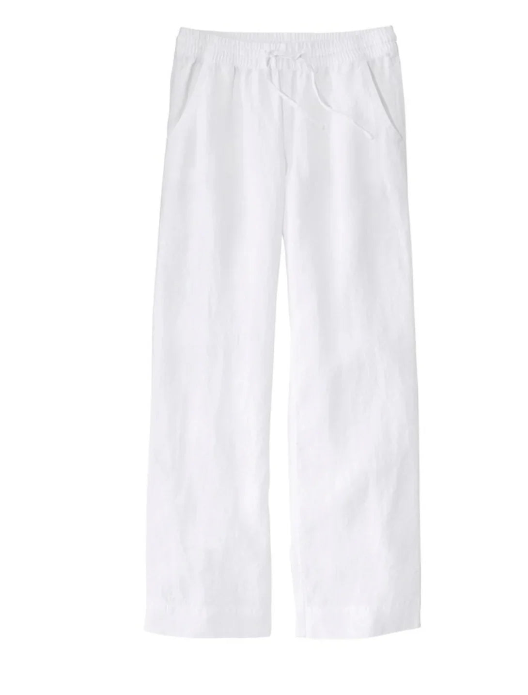 LL Bean Women's Premium Washable Linen Pull-On Pants
