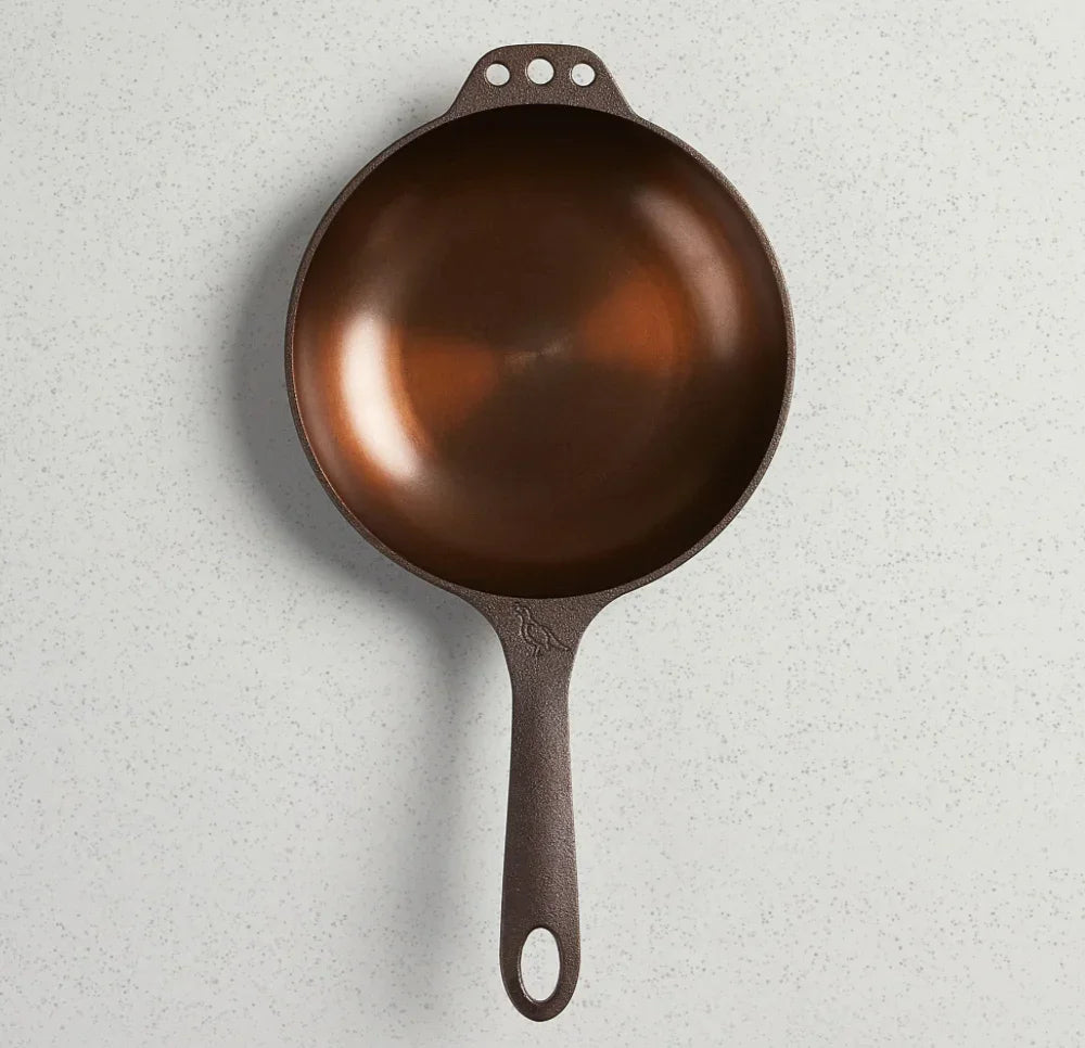 Smithey Ironware Chef Skillet Premium Cookware Frying Pan- Bronze