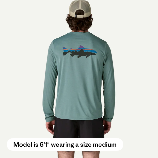 Patagonia Men's Long-Sleeved Capilene® Cool Daily Shirt - Fitz Roy Trout