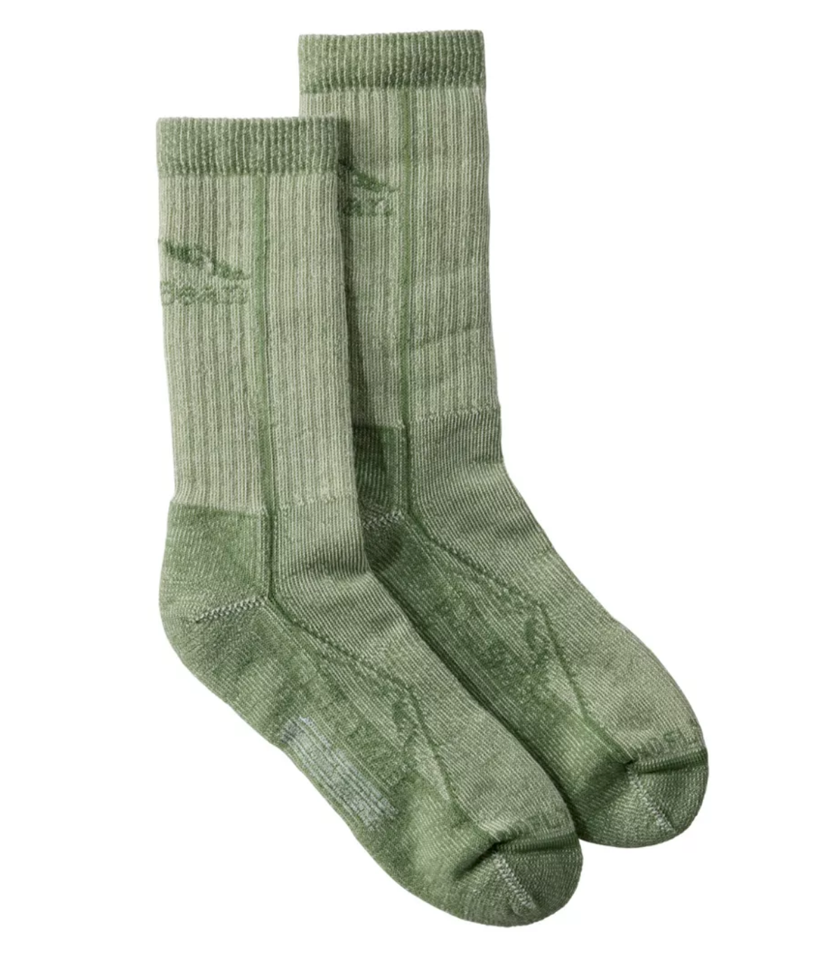 LL Bean Cresta Wool No Fly Zone Lightweight Hiking Socks, Crew