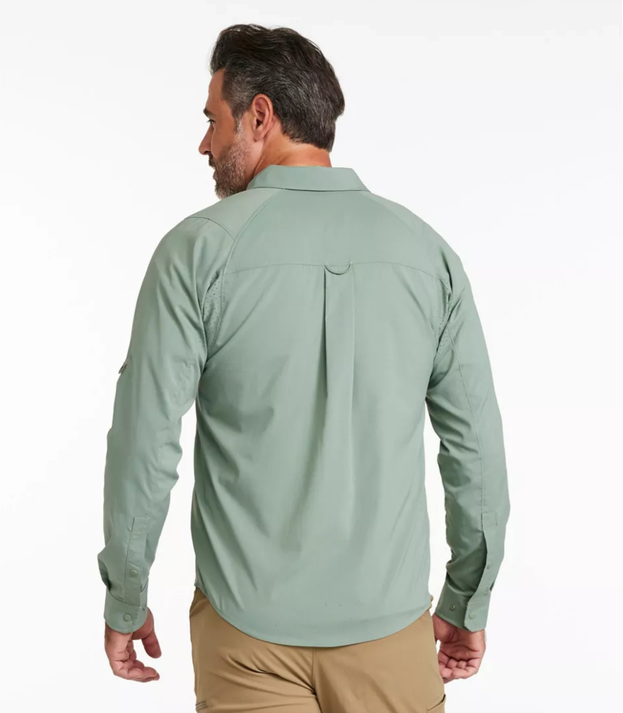 LL Bean Men's Tropicwear CoolPro Fishing Shirt, Long-Sleeve