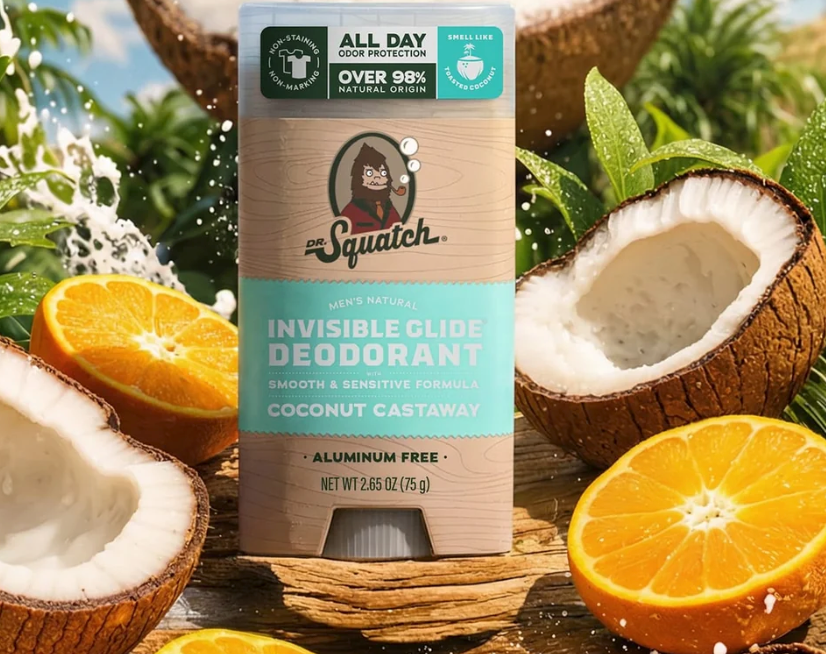 Dr Squatch Invisible Glide Deodorant Coconut Castaway