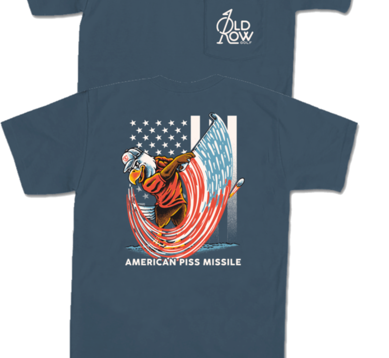 Old Row American Piss Missle SS Pocket Tee