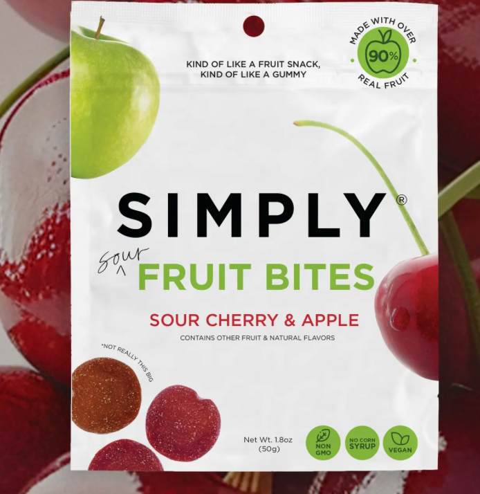 Simply Fruit Bites -Sour Cherry and Apple