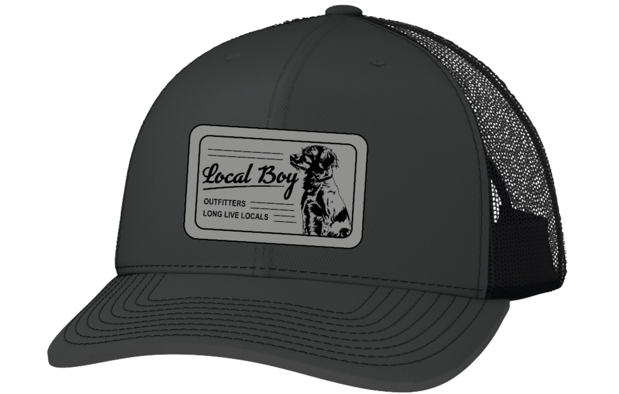 Local Boy Scruffy Hat Black/Charcoal