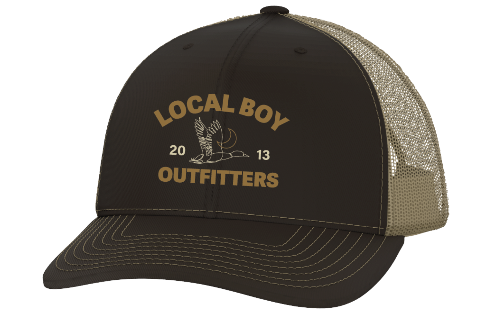 Local Boy Duck Lines Brown/Khaki