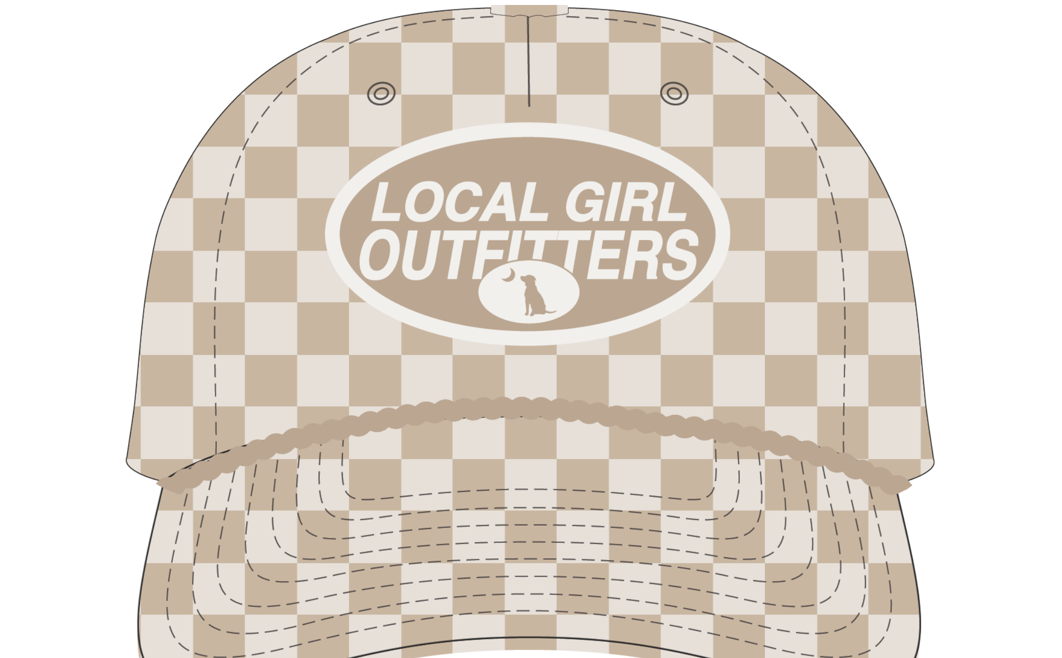 Local Girl Modern Oval Rope Hat