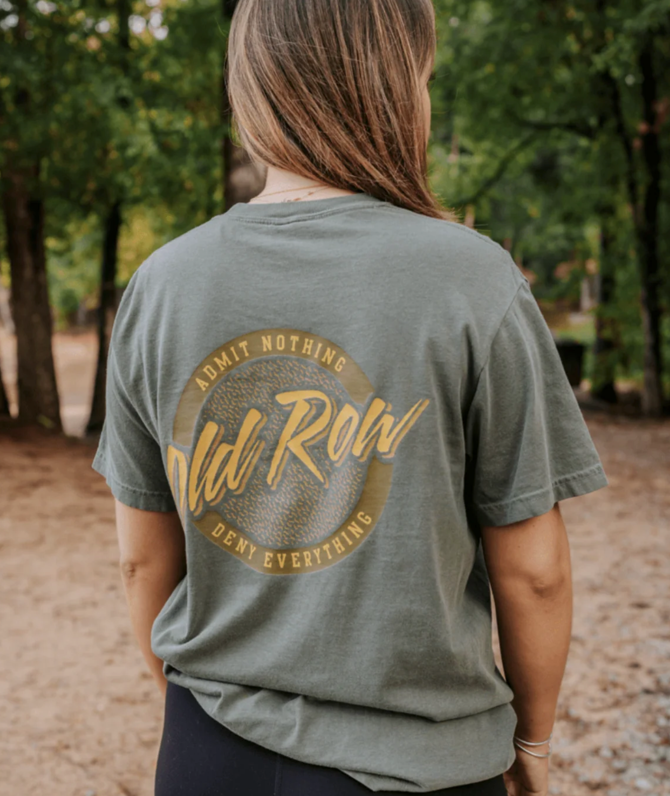 Old Row Unisex Circle Short Sleeve Pocket Crew Neck Tee