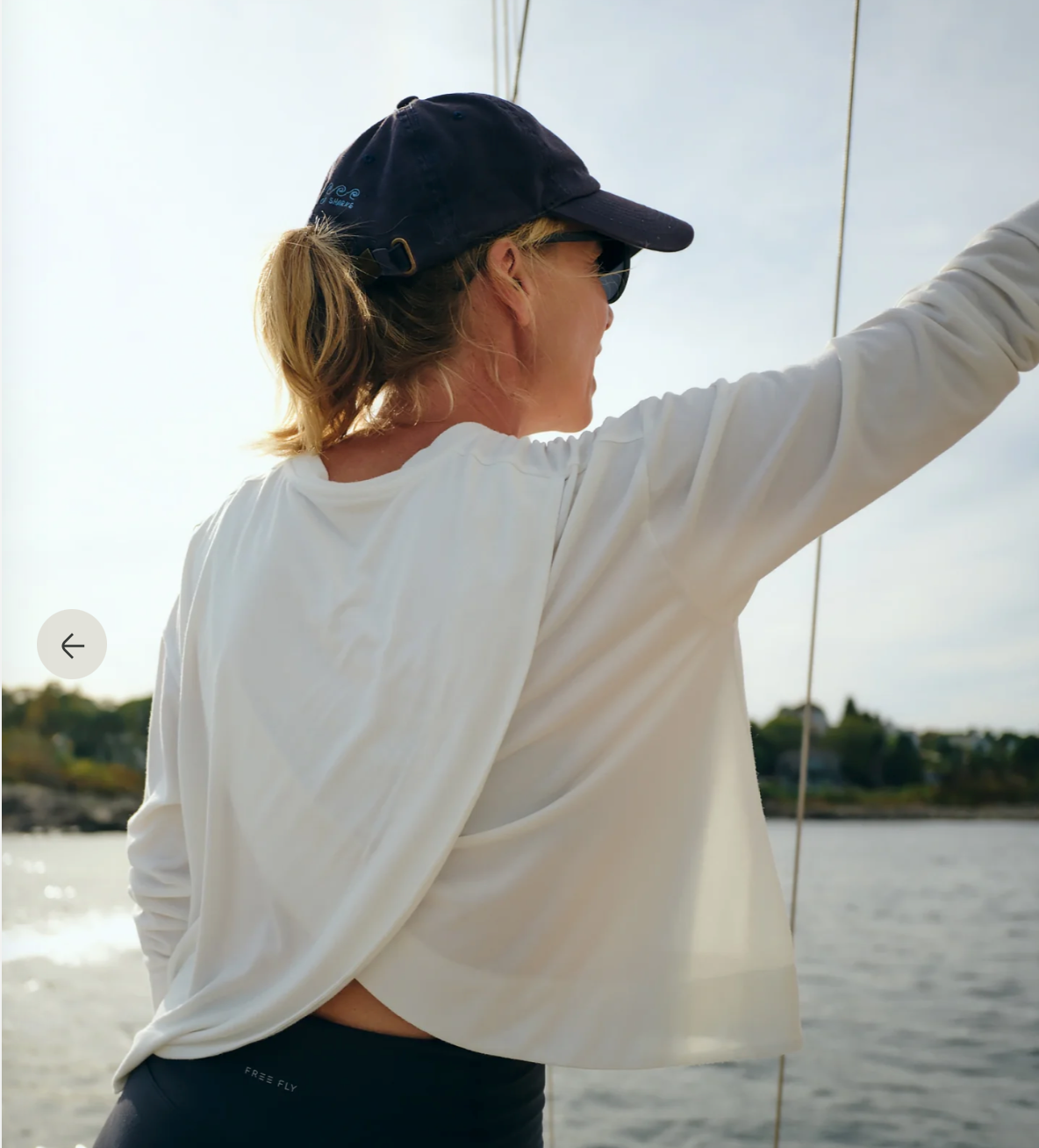 Free Fly Women's Bamboo Shade Crossover Long Sleeve