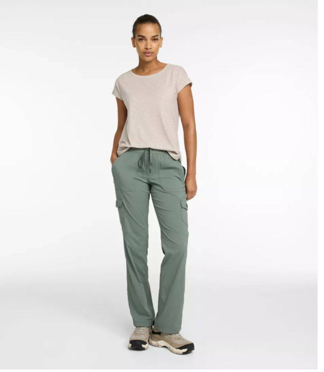 LL Bean Women's Vista Camp Pants, Straight-Leg Cargo