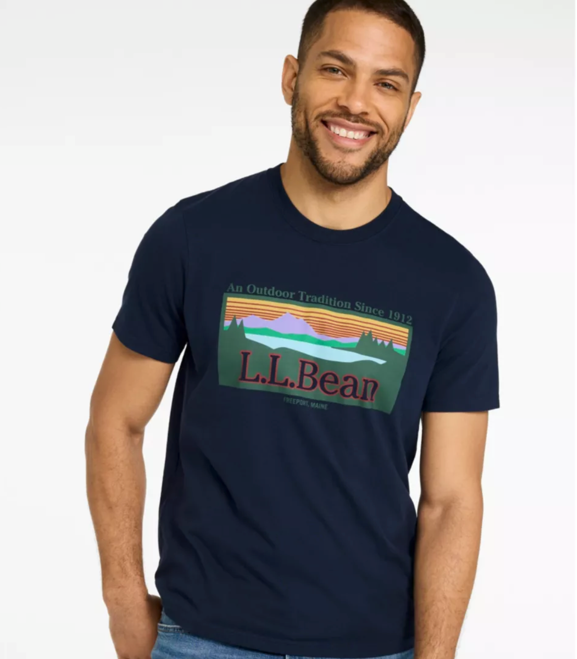 LL Bean Men's Mountain Classic Tee, Short-Sleeve