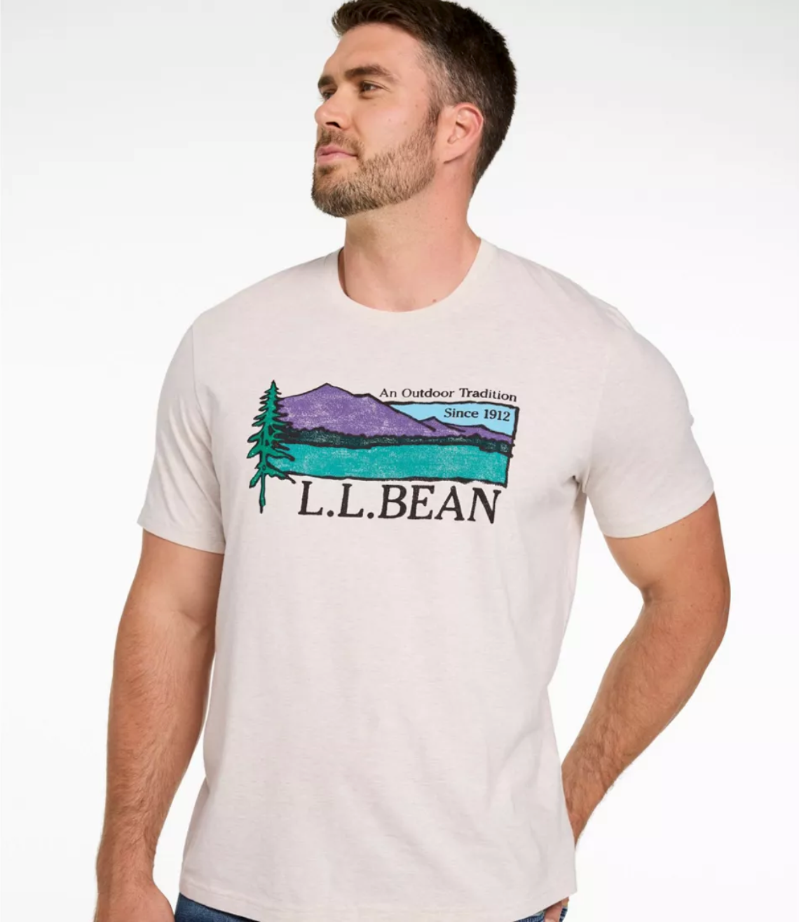 LL Bean Men's Mountain Classic Tee, Short-Sleeve