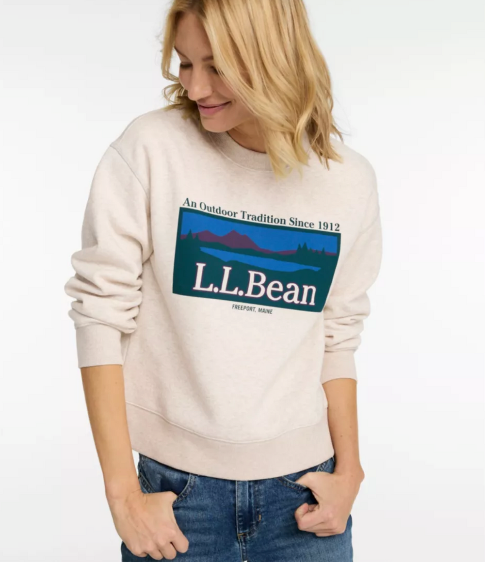Women's Mountain Classic Sweatshirt, Crewneck Logo