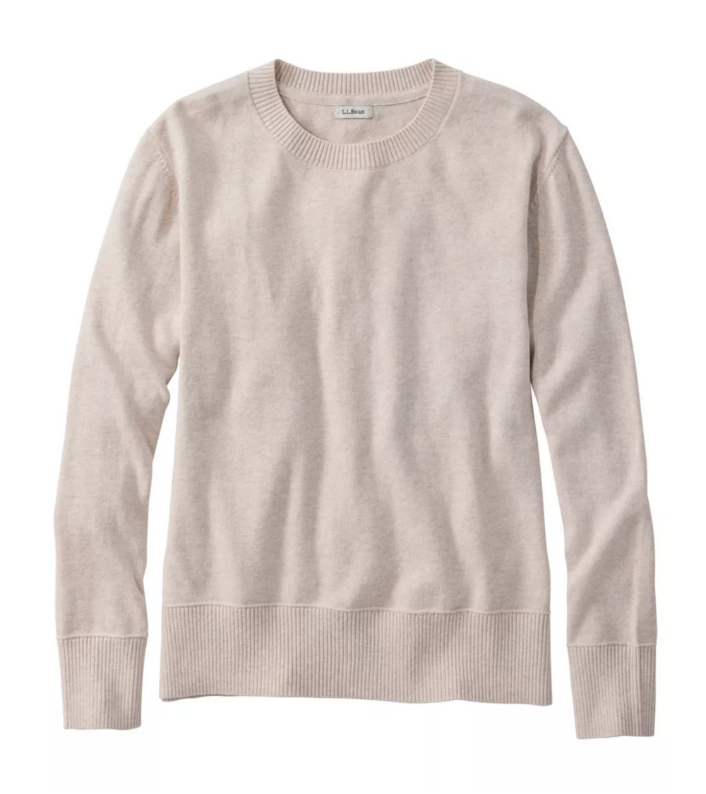 LL Bean Women's Cotton/Cashmere Sweater, Crewneck