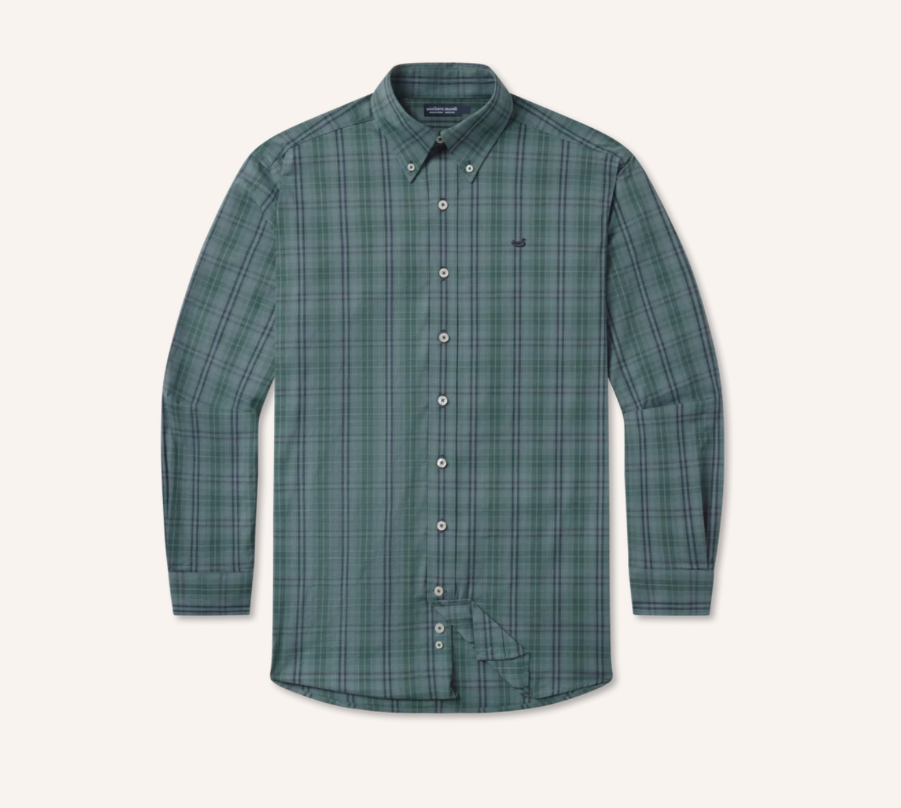 Southern Marsh Highlands Lattice Performance Dress Shirt
