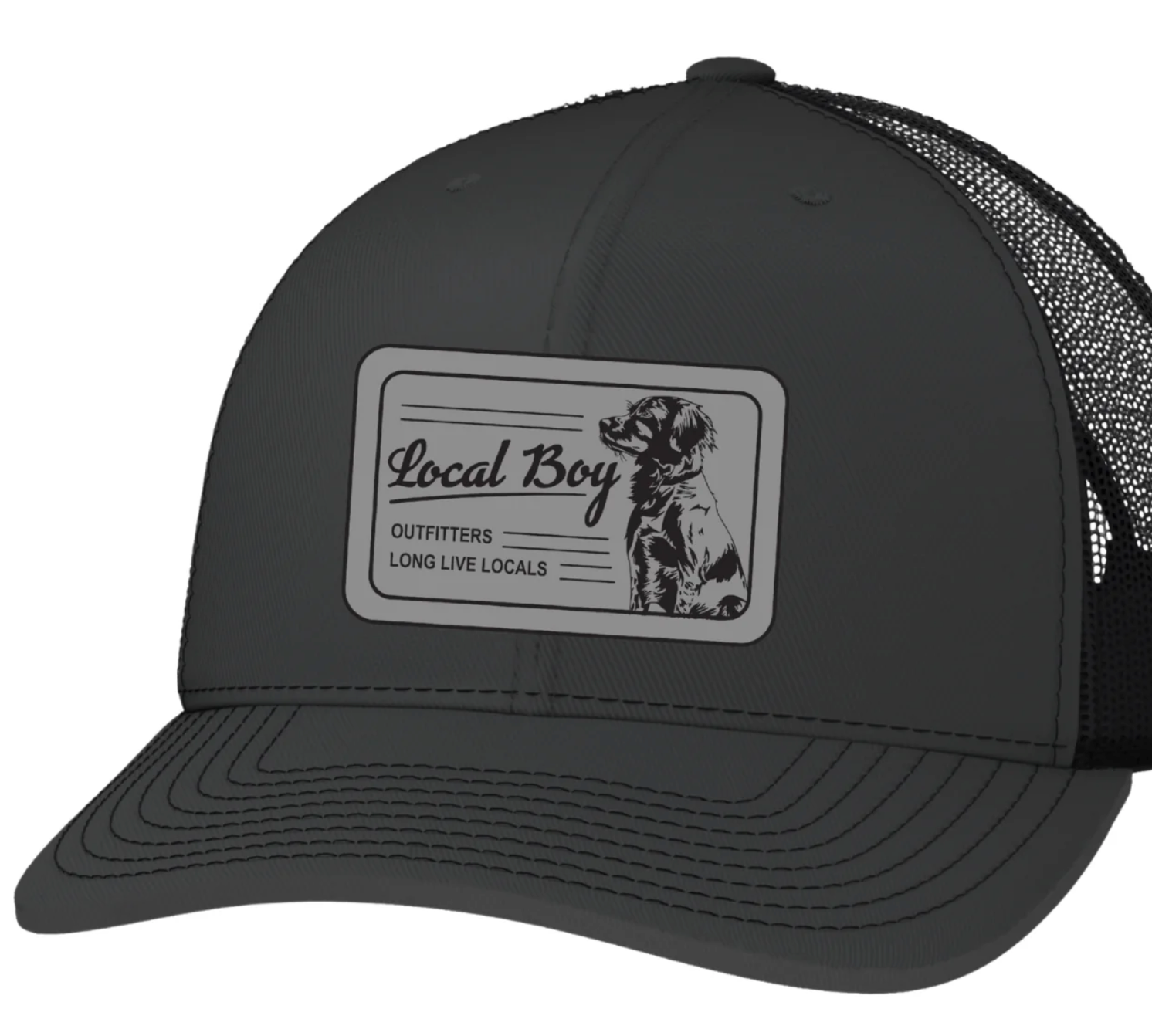 Local Boy Youth Scruffy Patch Trucker Hat