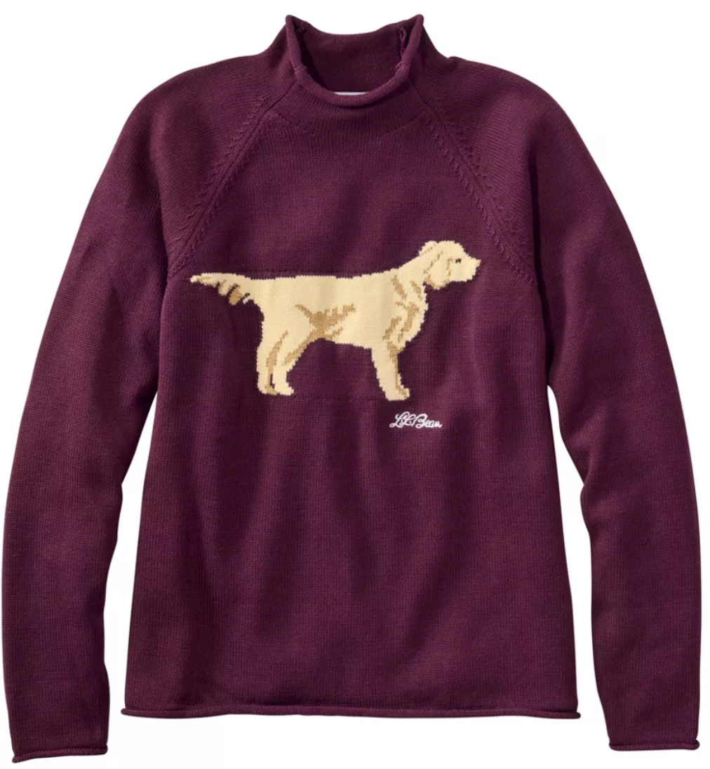 LL Bean Women's The Original Double L® Sweater, Novelty Rollneck