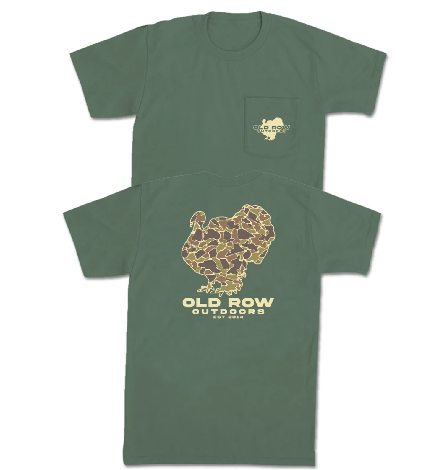 Old Row Camo Turkey Pocket Tee