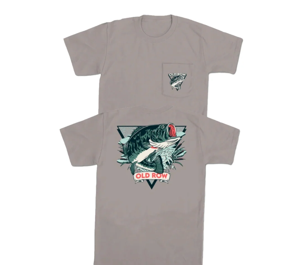 Old Row Outdoors Bass Triangle Pocket Tee