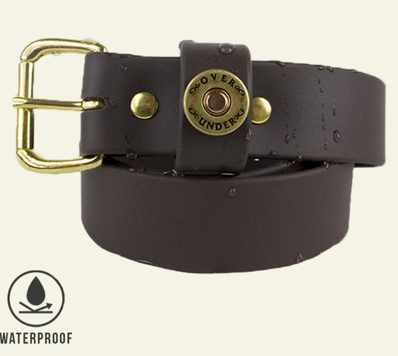 Over Under Unisex Waterproof Single Shot Leather Camo Belt