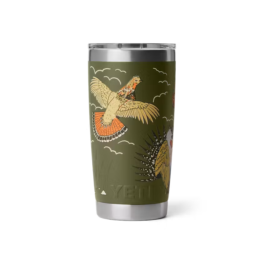 Yeti Drinkware Rambler 20oz Camo Tumbler Double Vacuum Insulated