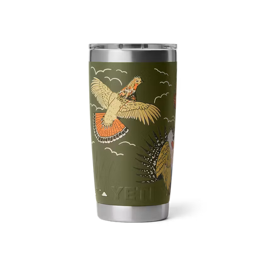 Yeti Drinkware Rambler 20oz Camo Tumbler Double Vacuum Insulated