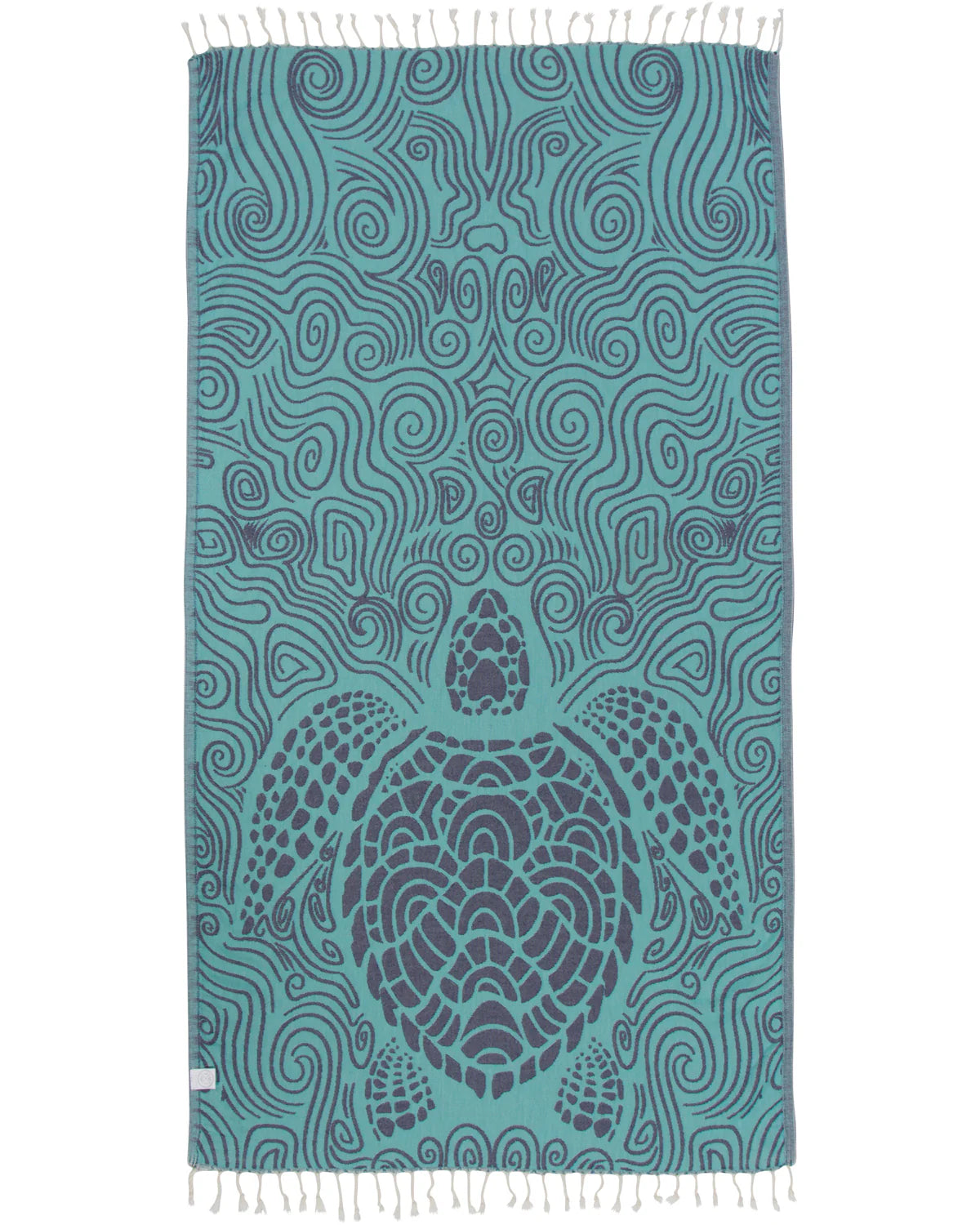 Sand Cloud Mint Swirl Turtle Towel