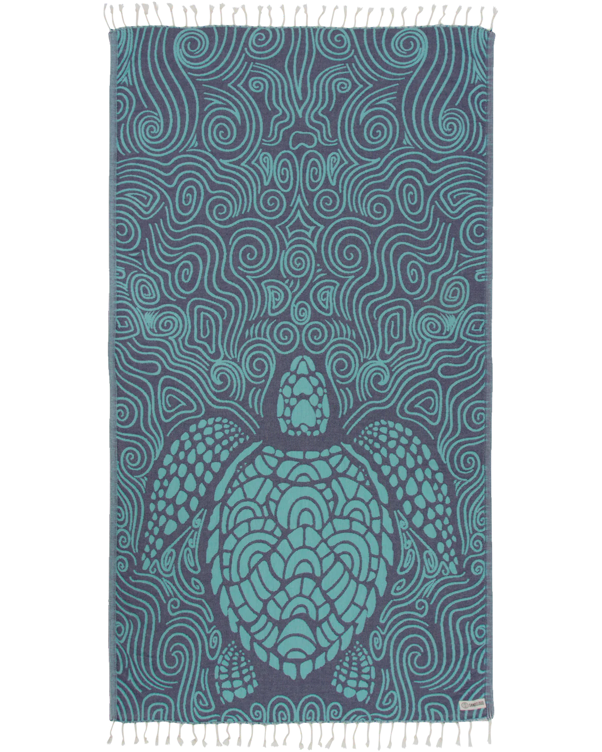 Sand Cloud Mint Swirl Turtle Towel