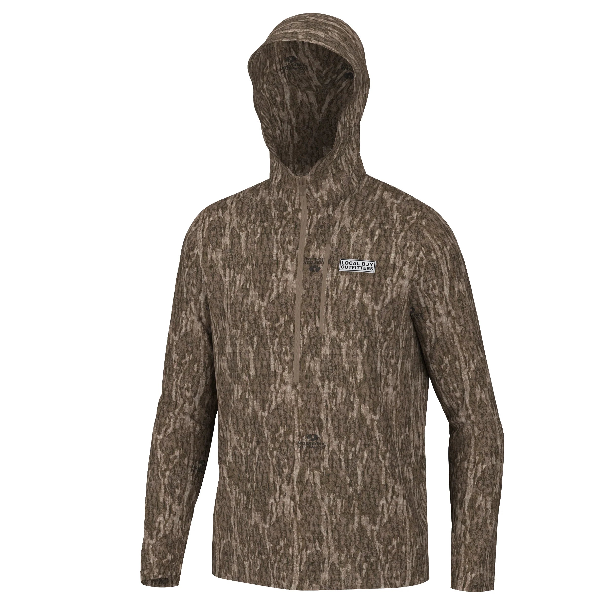 Local Boy Harvest Waffle half zip hoodie