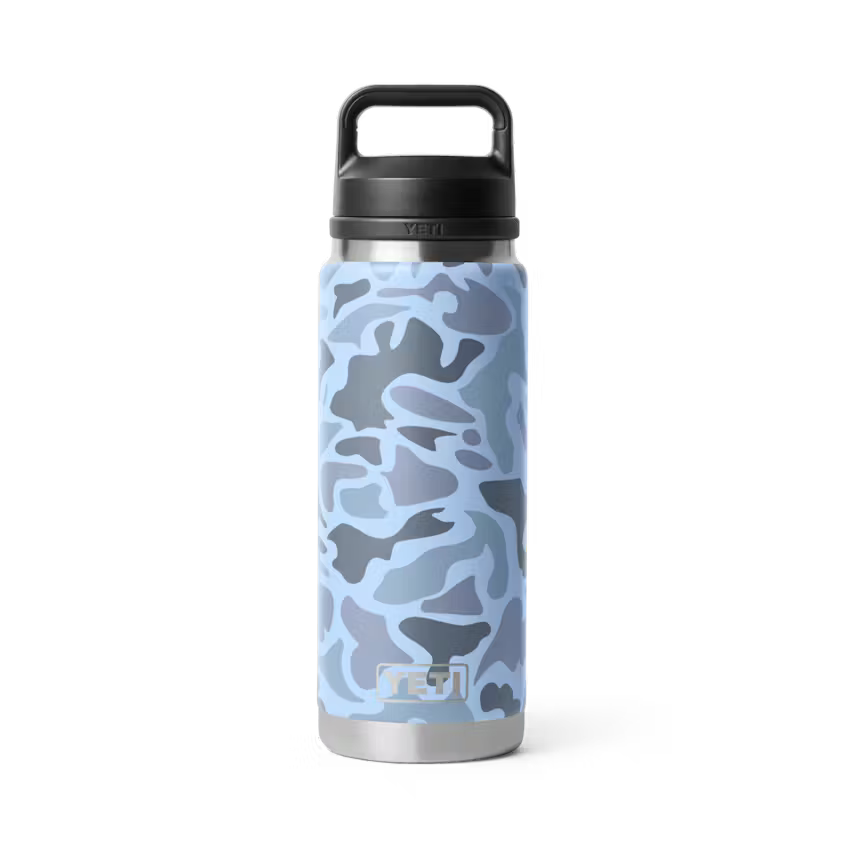 Yeti Rambler 26oz Easy Carry Water Bottle With Handle-Blue Camo