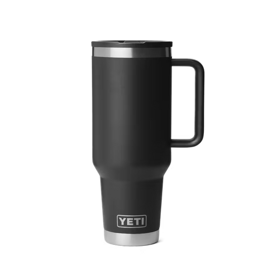 Yeti Rambler 40oz Easy Carry Water Bottle With Handle-Black