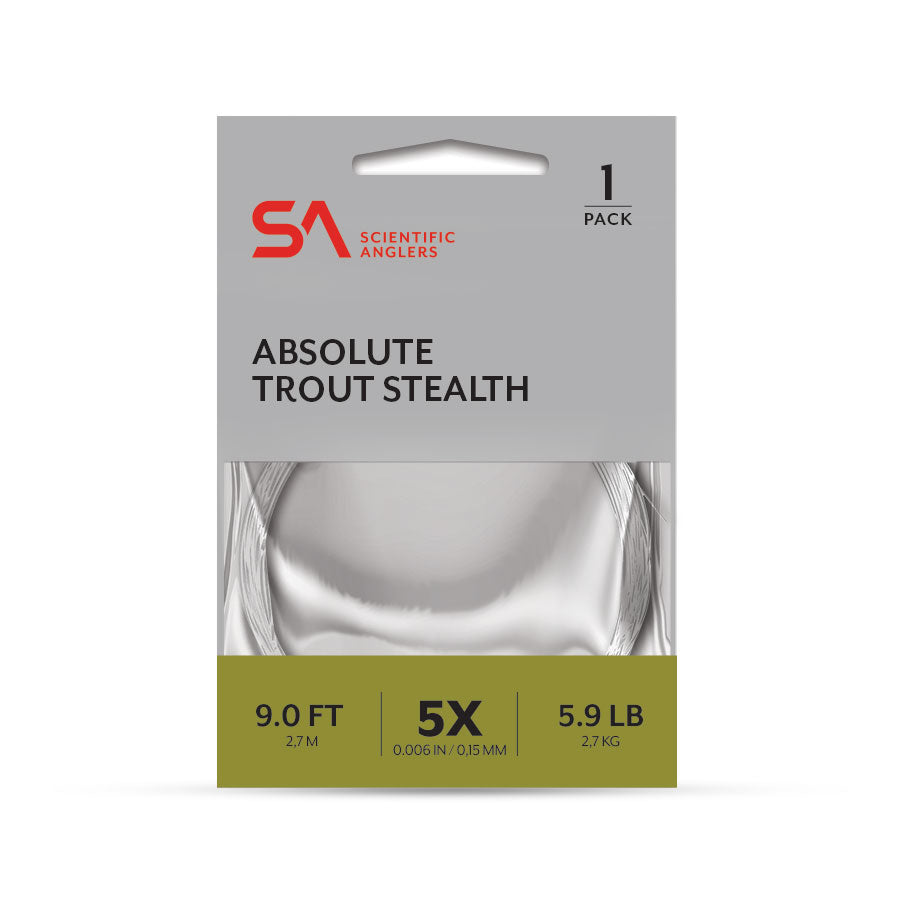 SA Absolute Trout Stealth Leader 1pk