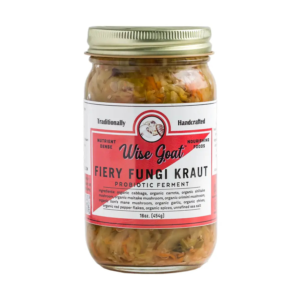 Wise Goat Fiery Fungi Kraut - Raw & Organic
