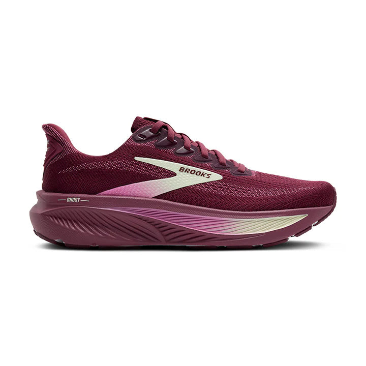 Brooks Women's Ghost 17 Burgundy/Pink/Green