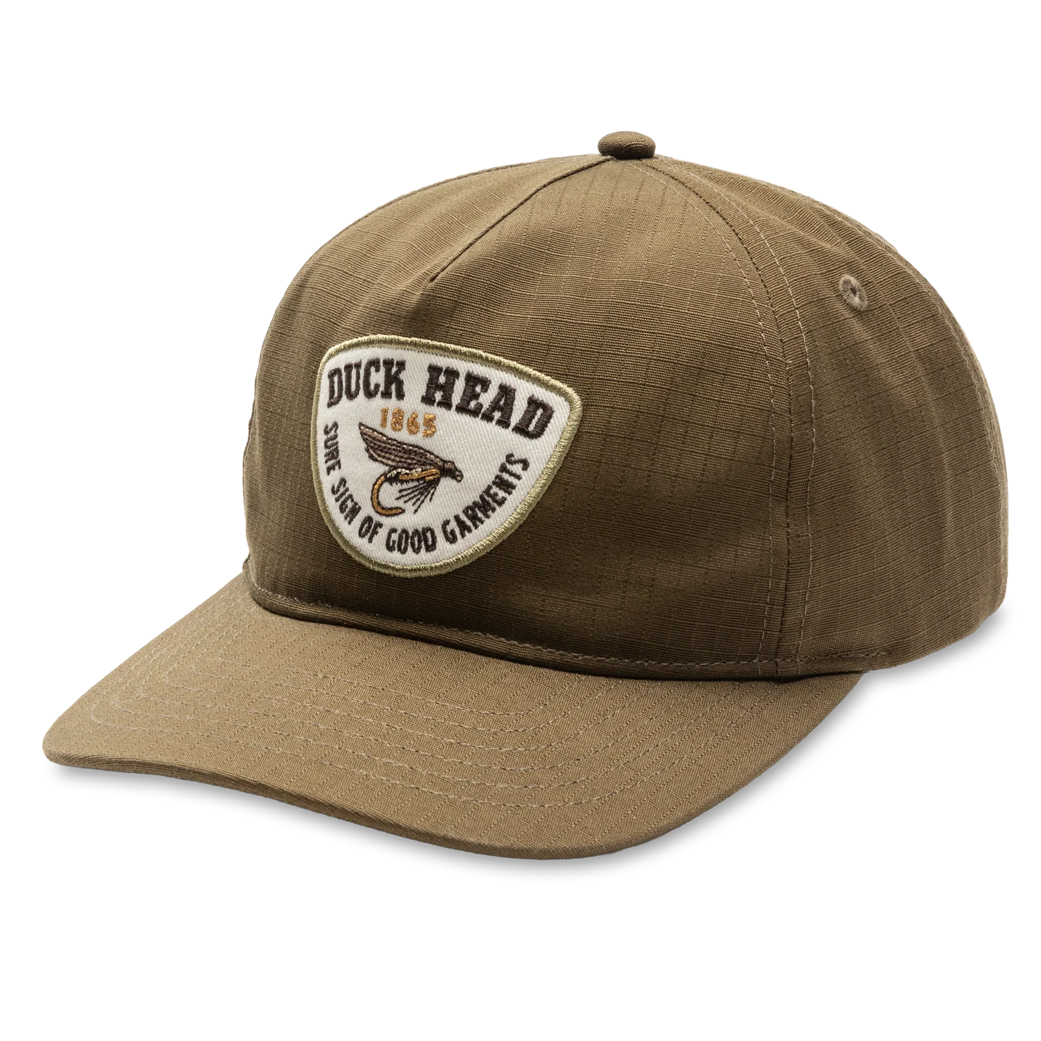 Duck Head Fly Lure Ripstop Unstructured 5-Panel Hat