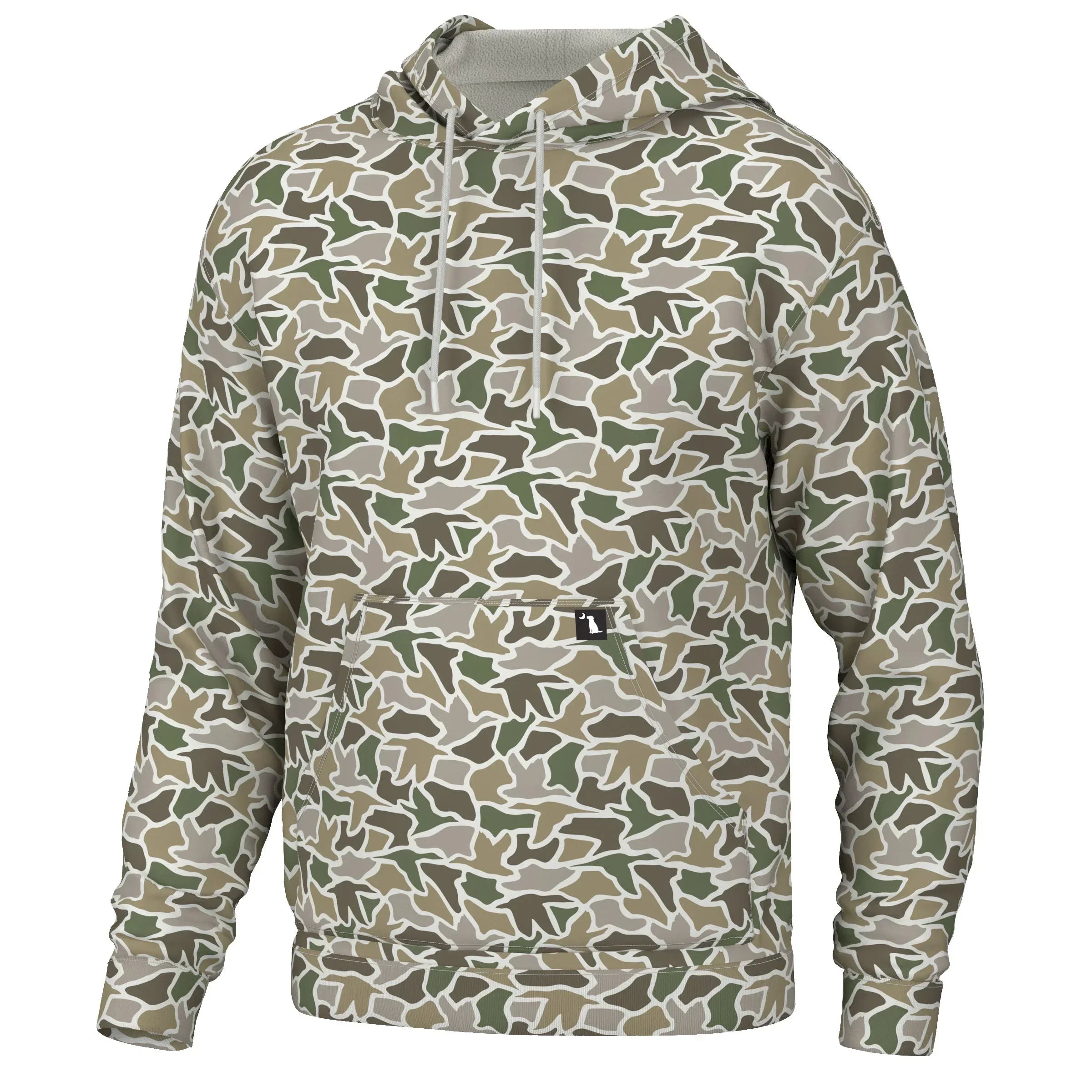  Local Boy Youth Hilltop Cotton Camo Hoodie outdoors, showcasing cozy warmth and casual everyday style.