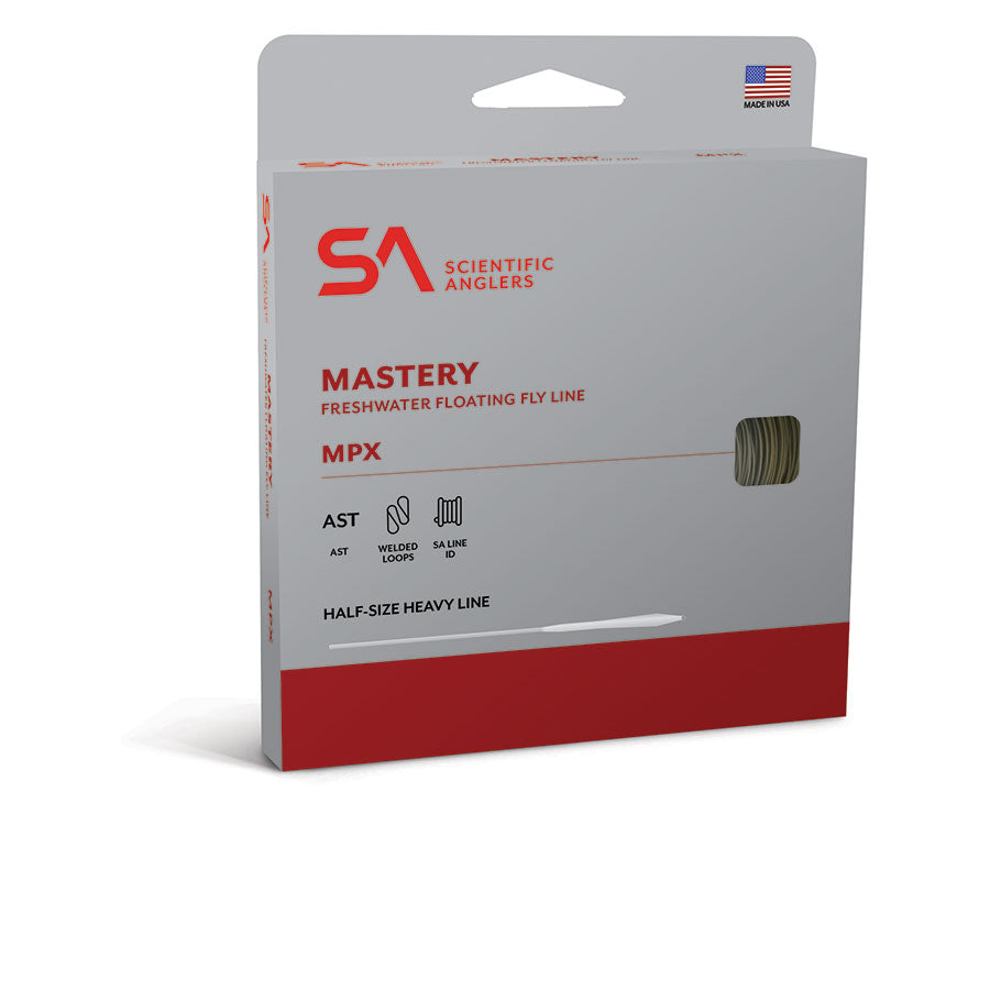 SA Mastery MPX Freshwater Floating Fly Line Buckskin/Optic Green