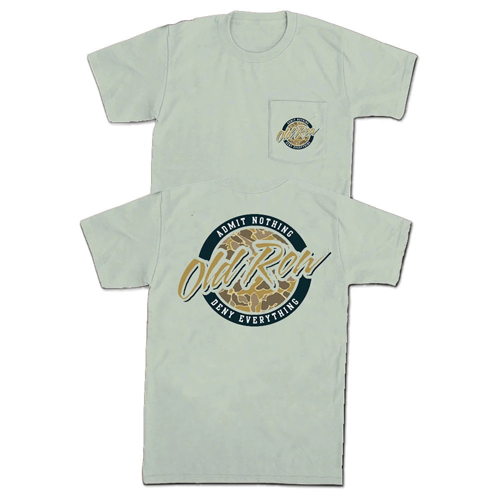 Old Row Unisex Circle Short Sleeve Pocket Crew Neck Tee