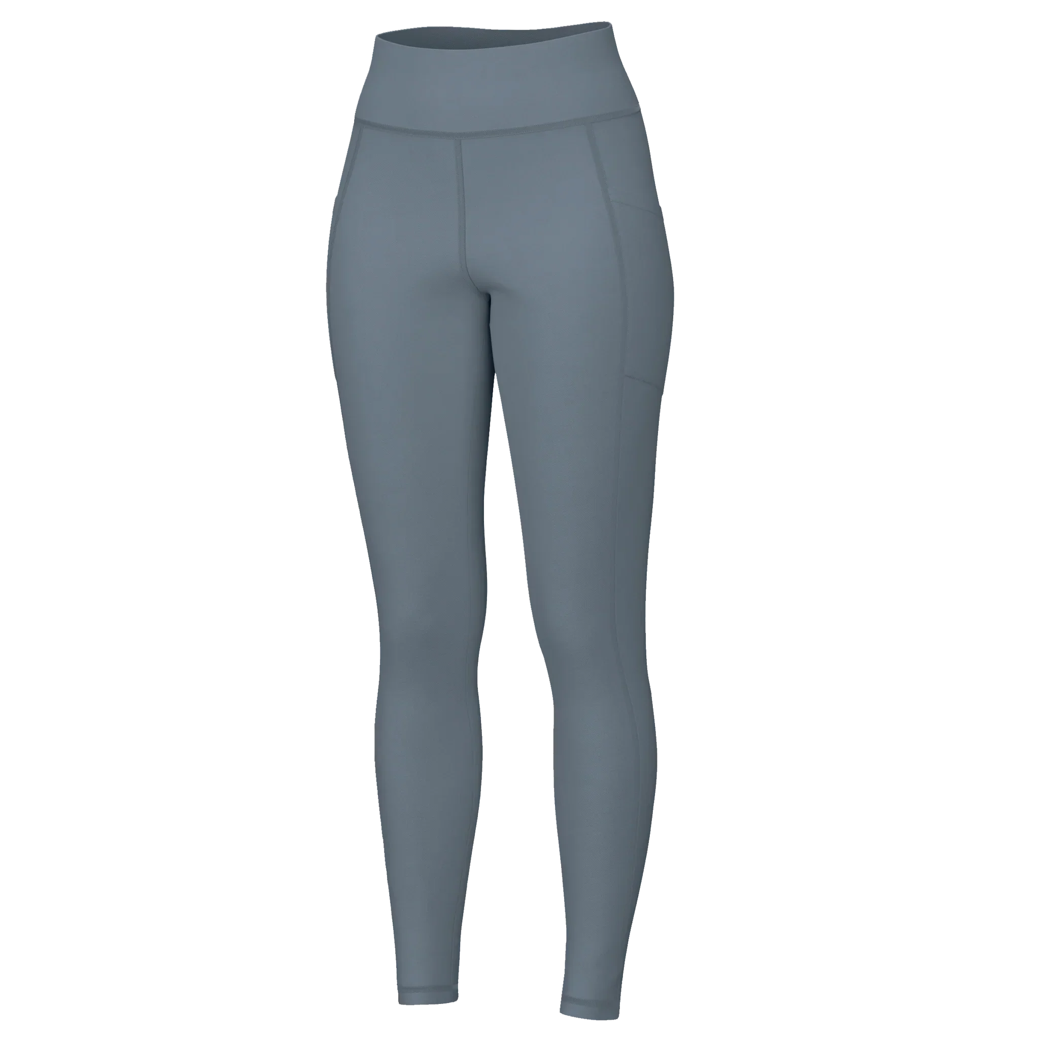 Local Girl Activewear Leggings With Pockets-Gray